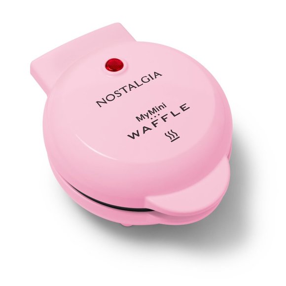 Waffle Maker Pink Nostalgia MyMini Personal Electric - Picture 2 of 5
